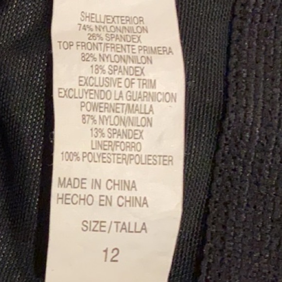 LONGITUDE (12) Floral Slimming bathing suit GUC!!! - Picture 8 of 9